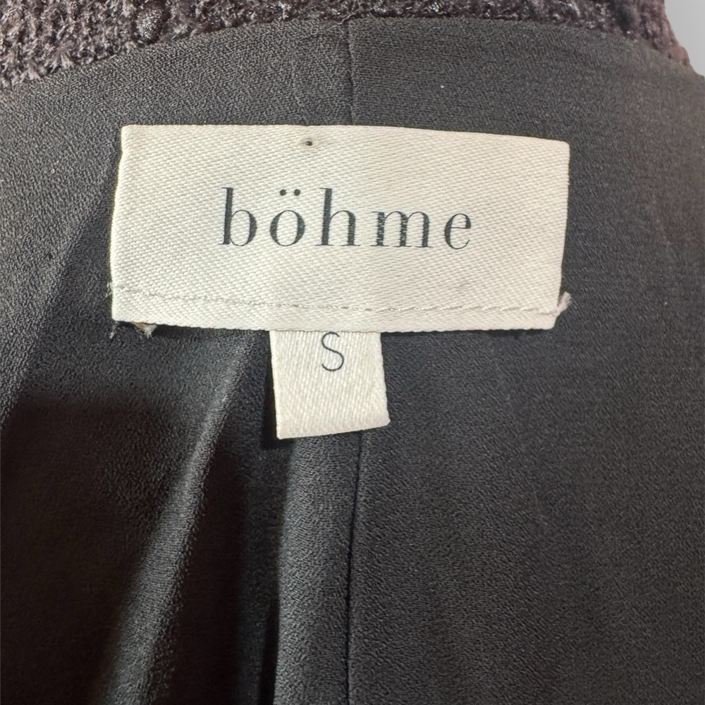 Bohme Textured Tailored Black Blazer Jacket Size Small - Picture 7 of 9